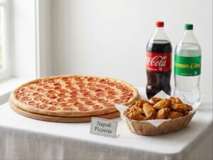 #11 - 28" Pizza + 1 Topping + 40 Wings + two 2 Liter Soda