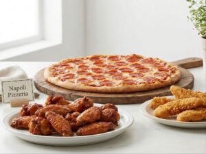 #17 - 14" Pizza + 1 Topping +10 Wings+ 5 Fingers