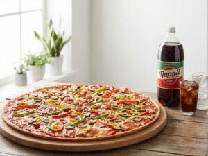 #2 - 28" Pizza 4 Toppings + (1) 2 Llter Soda