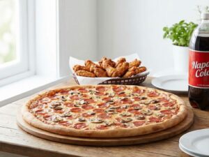 #5 - 24 " Cheese Pizza + 20 Wings + (1) 2 Liter Soda