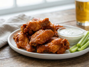 Lunch #19 - 1 Slice + 6 Boneless Wings + Soda